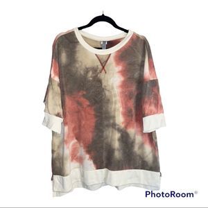 Honeyme Short sleeve tie dye shirt Size XL